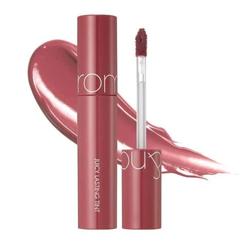 [Self-operated] Korean ROMAND Juice Water Lip Glaze Mirror Series #18 Mulled Peach 5.5g Long-lasting Waterproof Lipstick Lipstick