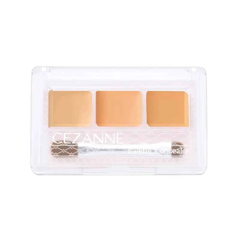 [Self-operated] Japanese CEZANNE three-color concealer all-in-one palette 13g to cover facial acne marks, acne spots, and freckles