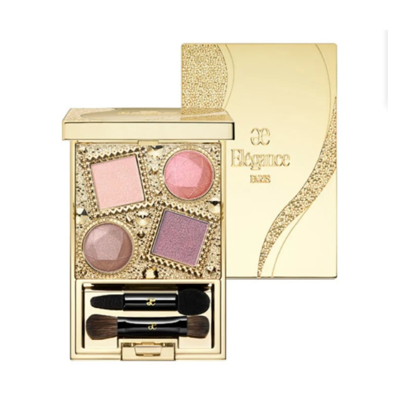 [Self-operated] Japanese Elegance Retro Gemstone Four-Color Eyeshadow Palette #13 4.9g Modify the contours of the eyes, easy to color, naturally three-dimensional and brighten the skin tone