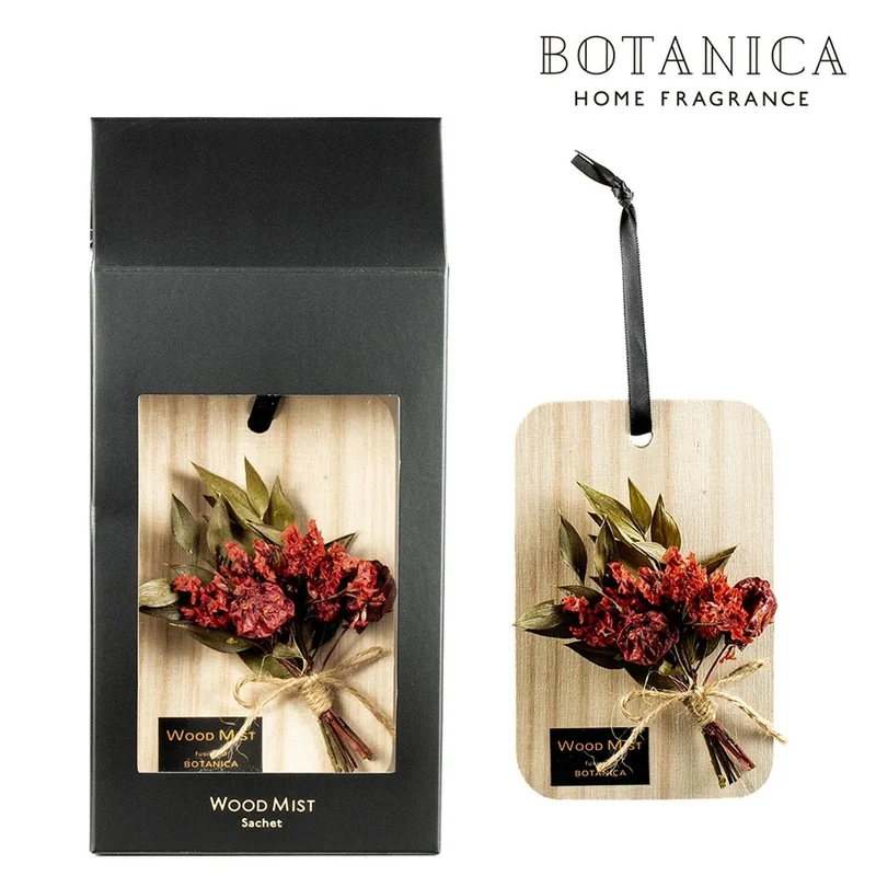 [Self-operated] Japanese BOTANICA Flower and Plant Tag Aromatherapy Sachet Fragrance Wilderness Rose 1 Pack Fireless Aromatherapy Indoor Car Fragrance Pendant