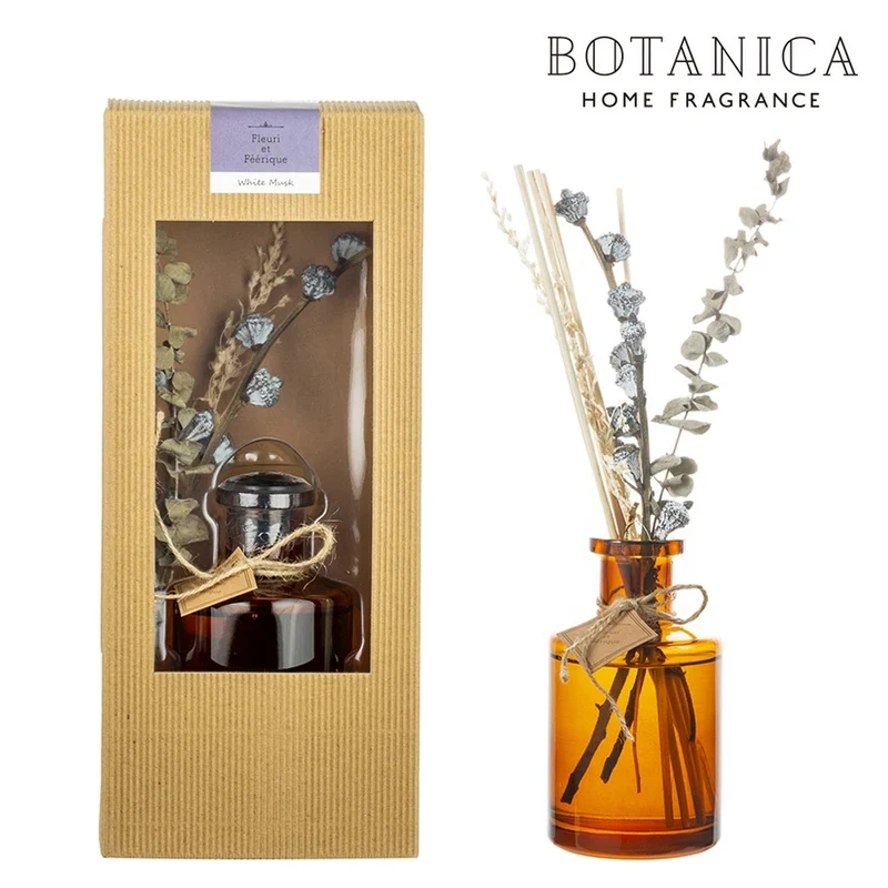 [Self-operated] Japan BOTANICA Plant Reed Aromatherapy Natural Gift Series Fragrance White Musk 200ml Fireless Aromatherapy Indoor Diffusing Perfume Stick