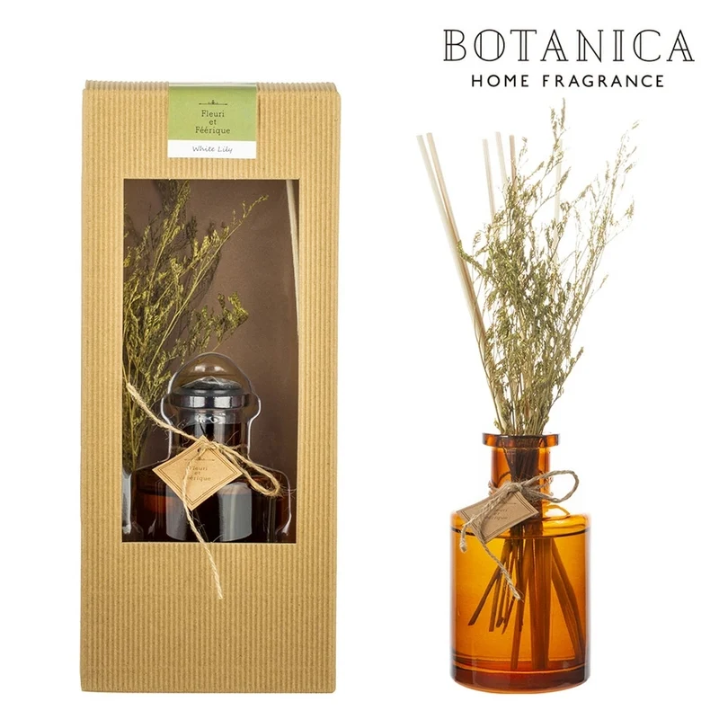 [Self-operated] Japan BOTANICA Plant Reed Aromatherapy Nature's Gift Series Fragrance Lily Incense 200ml Fireless Aromatherapy Indoor Diffusing Perfume Stick