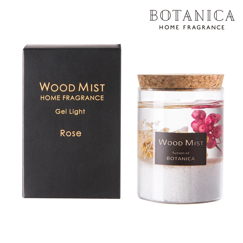 [Self-operated] Japan BOTANICA Flower and Herb Aromatherapy Candle Light Fragrance Cherry Red Berry 60g Fireless Aromatherapy Indoor Room Fragrance LED Light Ornament