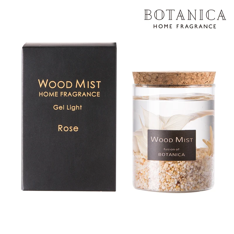 [Self-operated] Japan BOTANICA Flower and Herb Aromatherapy Candle Lamp Fragrance Eucalyptus 60g Fireless Aromatherapy Indoor Room Fragrance LED Light Ornament