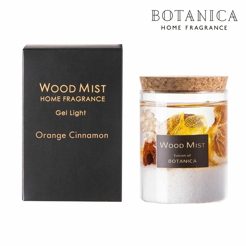 [Self-operated] Japan BOTANICA Flower and Herb Aromatherapy Candle Light Fragrance Citrus Cinnamon 60g Fireless Aromatherapy Indoor Room Fragrance LED Light Ornament