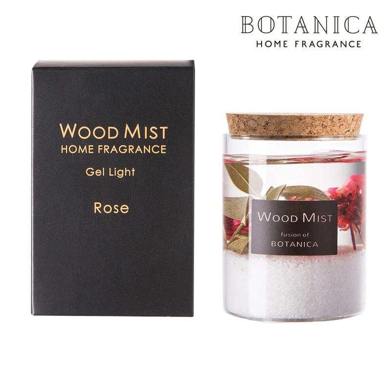 [Self-operated] Japan BOTANICA Flower and Herb Aromatherapy Candle Light Fragrance Wilderness Rose 60g Fireless Aromatherapy Indoor Room Fragrance LED Light Ornament