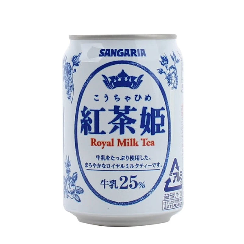 [Self-operated] Japan SANGARIA Royal Milk Tea 275g Canned Black Tea Summer Drink Japanese Style Convenient Pack
