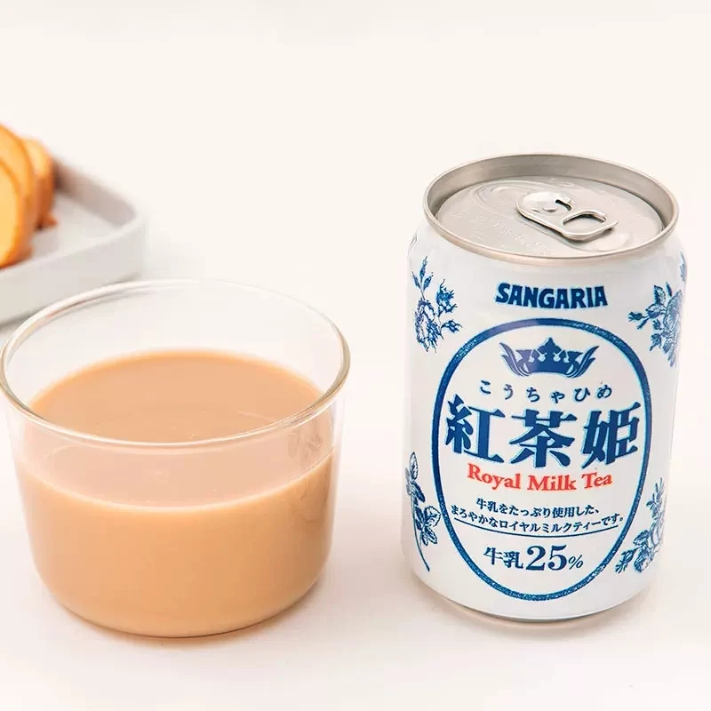 [Self-operated] Japan SANGARIA Royal Milk Tea 275g Canned Black Tea Summer Drink Japanese Style Convenient Pack