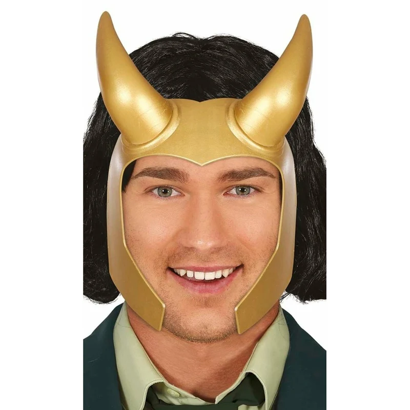Goldener Loki-Superhelden-Hörner