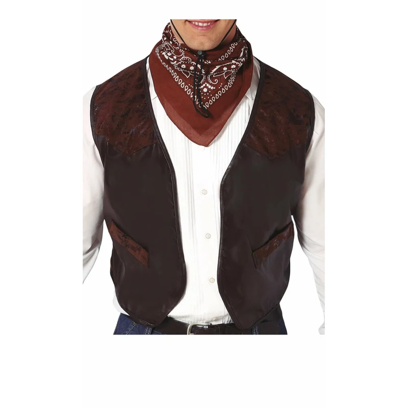 Braune Cowboy-Weste