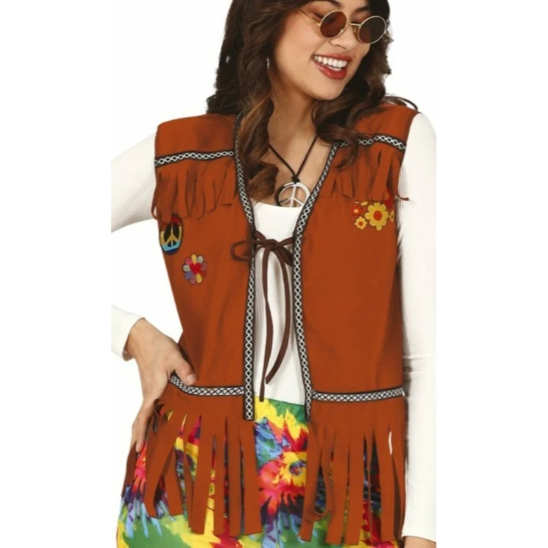 Hippie-Weste mit Fransen