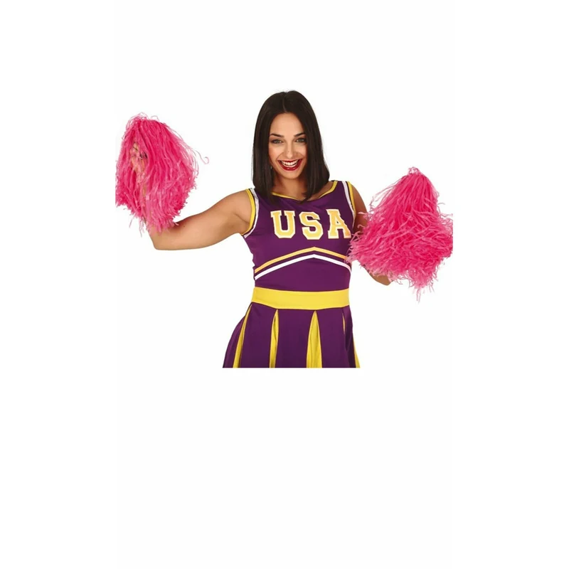 Pack 2 rosa Pompoms 80 gr
