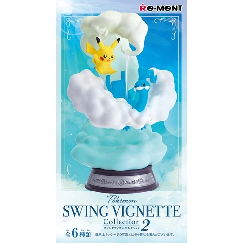[Self-operated] Japanese RE-MENT Pokémon Pokémon desktop ornaments blind box gashapon 1 box of six kinds randomly sent Pokémon pocket swing series 2