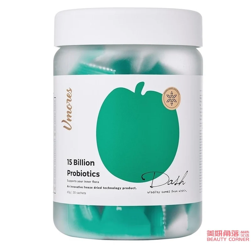 [Self-operated] Australian VMORES upgraded 150 billion freeze-dried probiotics 30 packs green apple flavor active adipose bacteria to regulate gastrointestinal health and slimming
