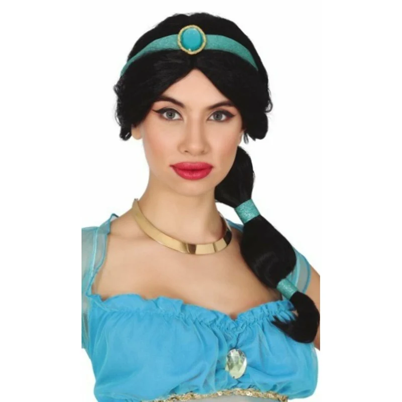 Prinzessin Jasmine Perücke schwarz