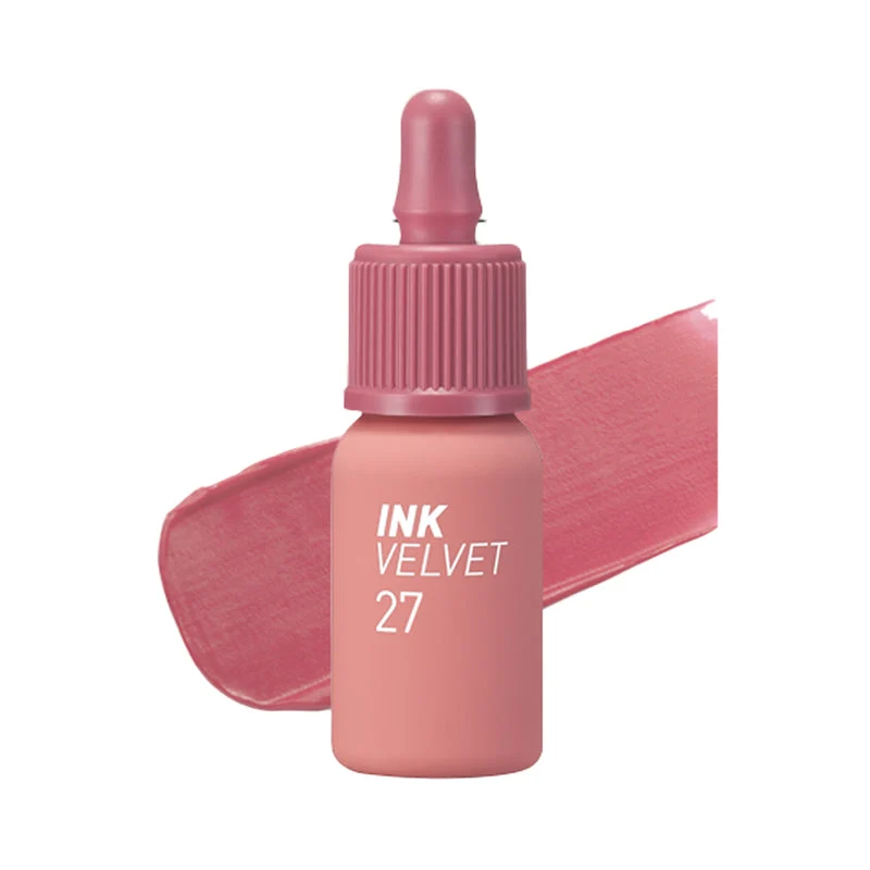 [Self-operated] Korean CLUB CLIO PERIPERA Velvet Ink Lip Glaze 4g Long-lasting Color #27 Strawberry Nude Strawberry Milkshake