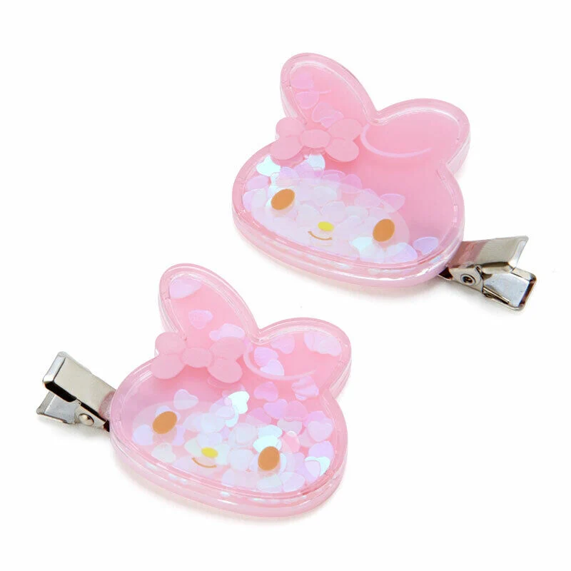 [Self-operated] Japan's Sanrio Quicksand Star Hair Clip Melody Style Front Bangs Clip Hair Accessories Hair Clip Hair Accessories