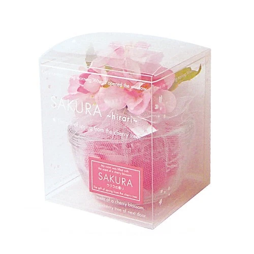 [Self-operated] Japanese SAKURA hirari Aroma room mini flower pot aromatherapy car ornaments cherry blossom fragrance