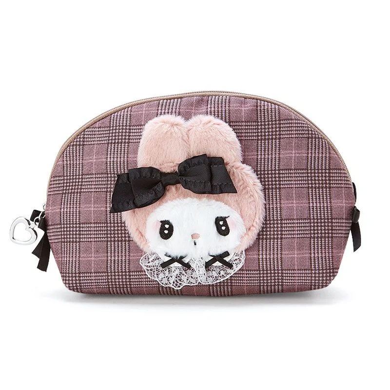 [Self-operated] Japan's Sanrio Semi-circular Cosmetic Bag Melody Exquisite Small Portable Cosmetic Bag