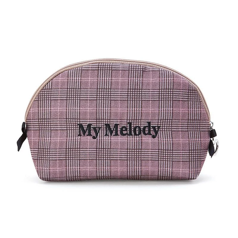 [Self-operated] Japan's Sanrio Semi-circular Cosmetic Bag Melody Exquisite Small Portable Cosmetic Bag