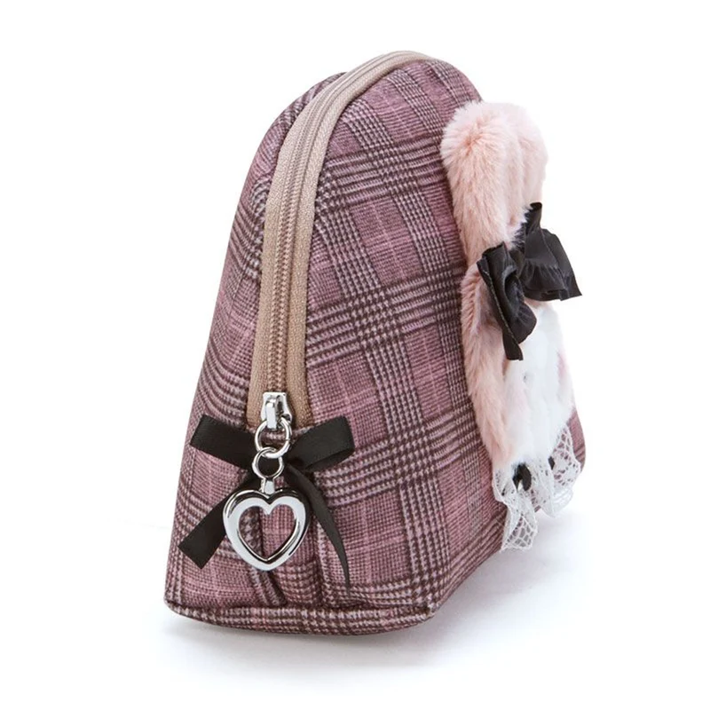 [Self-operated] Japan's Sanrio Semi-circular Cosmetic Bag Melody Exquisite Small Portable Cosmetic Bag