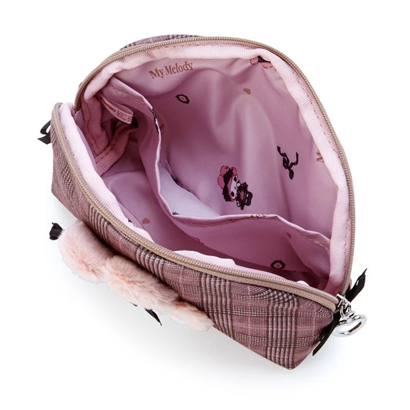 [Self-operated] Japan's Sanrio Semi-circular Cosmetic Bag Melody Exquisite Small Portable Cosmetic Bag
