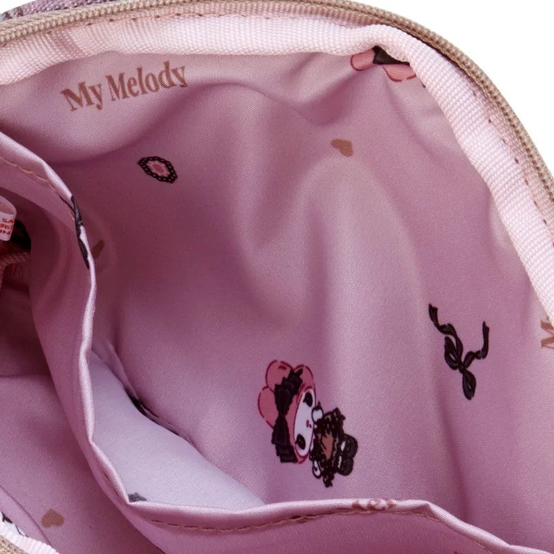 [Self-operated] Japan's Sanrio Semi-circular Cosmetic Bag Melody Exquisite Small Portable Cosmetic Bag