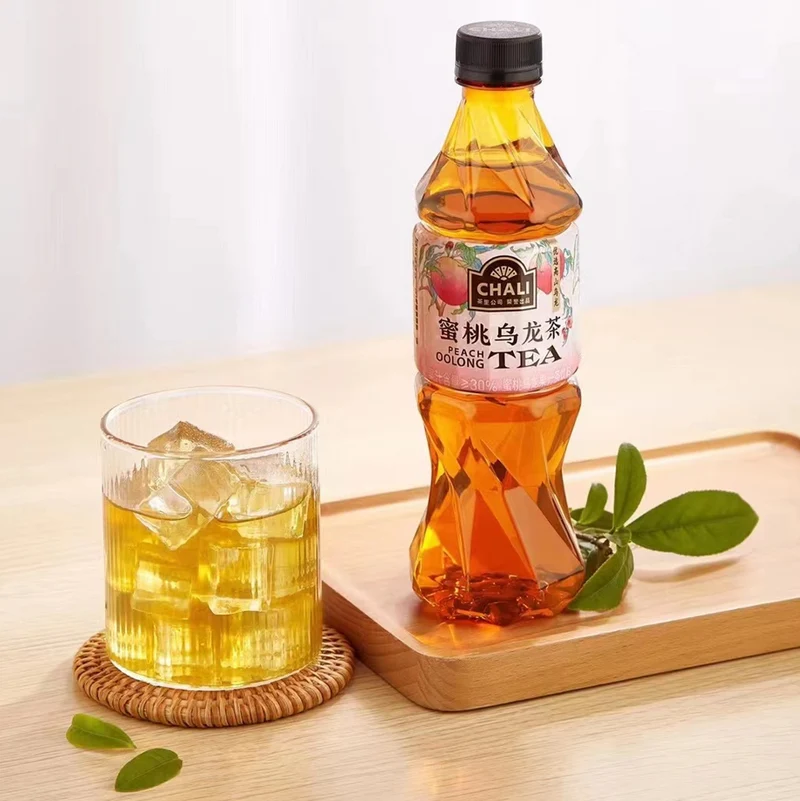 [Self-operated] China CHALI Peach Oolong Tea Drink 390ml 0 sugar 0 fat fruity refreshing fruity tea