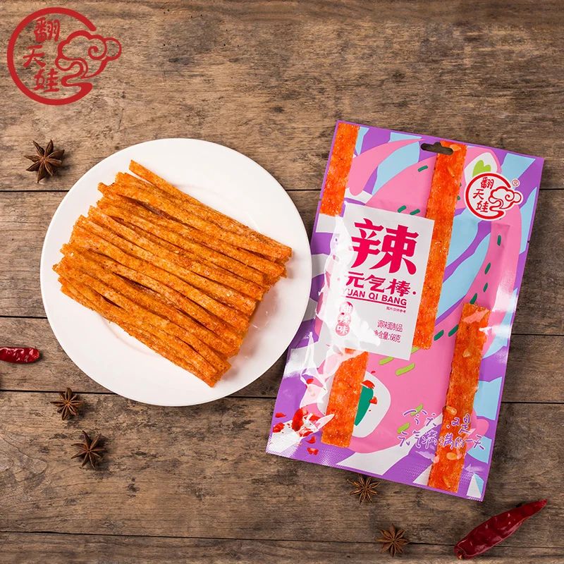 [Self-operated] China Fantianwa Yuanqi Bang Spicy Strips Sweet and Spicy Flavor 68g