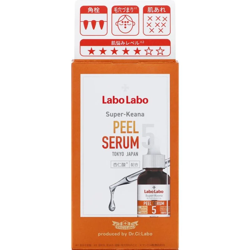 [Self-operated] Japanese Dr.Ci:LABO Dr. Shirono Fruit Acid Essence 5% Light Acid Bottle 30ml Mandelic Acid Repair Rejuvenating Skin Shrinking Pores Removes Acne and Fades Acne Marks Essence