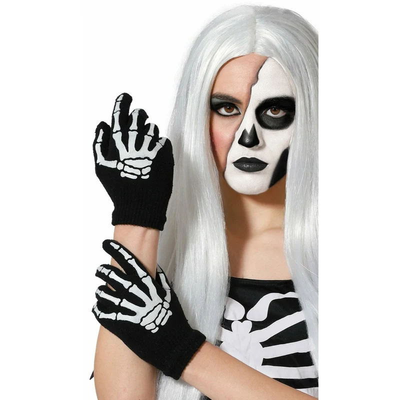 Kurze Skeleton-Handschuhe Eco