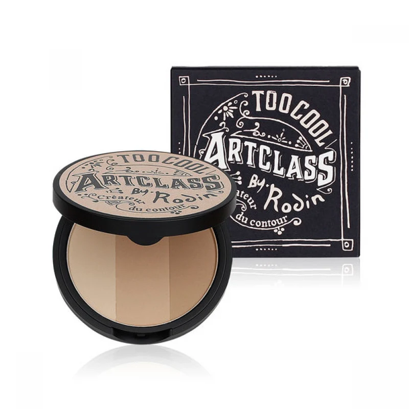 [Self-operated] South Korea TOO COOL FOR SCHOOL Tu Cool Art Class Three-Color Contouring Powder Shadow Palette #02 MODERN Modern Beige 9.5g Silhouette Nose Shadow without Brush