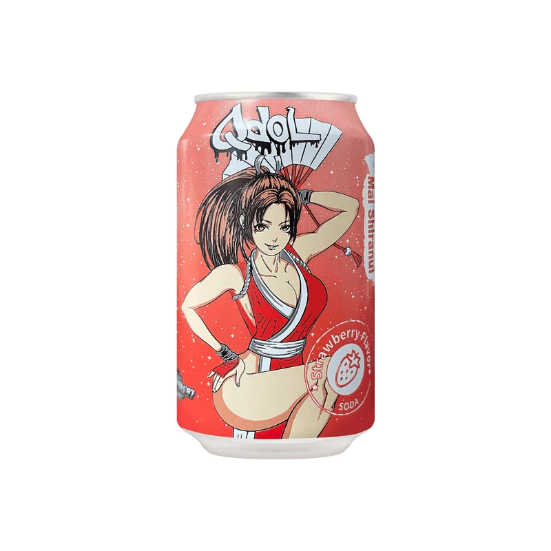 [Self-operated] China Taiwan QDOL 97 King of Fighters series co-branded juice sparkling water drink strawberry flavor 330ml