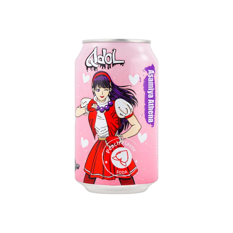 [Self-operated] China Taiwan QDOL 97 King of Fighters series co-branded juice sparkling water drink white peach flavor 330ml