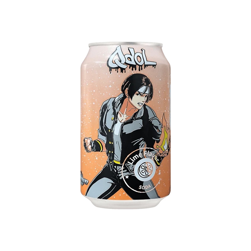[Self-operated] China Taiwan QDOL 97 King of Fighters series co-branded juice sparkling water drink lime flavor 330ml