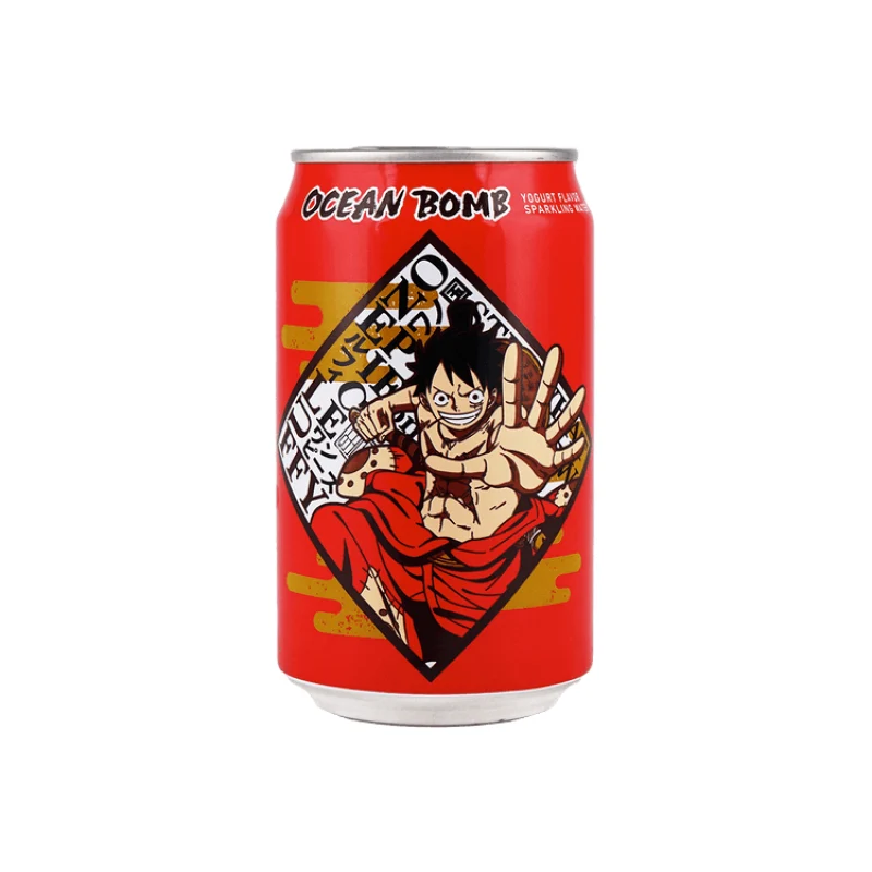 [Self-operated] Taiwan, China OCEAN BOMB DRAGON BALL One Piece series co-branded fruity sparkling water, lactic acid flavor 330ml