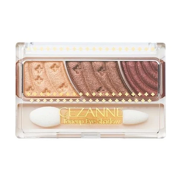 [Self-operated] Japanese CEZANNE three-color silky eye shadow #07 berry brown to modify the contour of the eyes, easy to color, naturally three-dimensional and brighten the skin tone