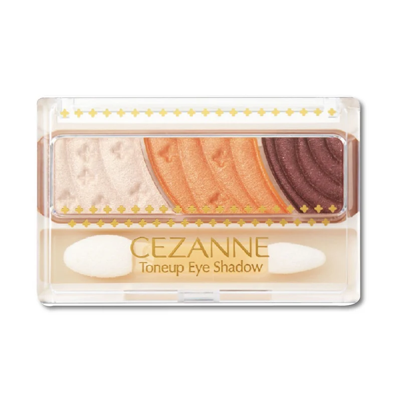 [Self-operated] Japanese CEZANNE three-color silky eye shadow #06 citrus blackcurrant to modify the contour of the eyes, easy to color, naturally three-dimensional and brighten the skin tone