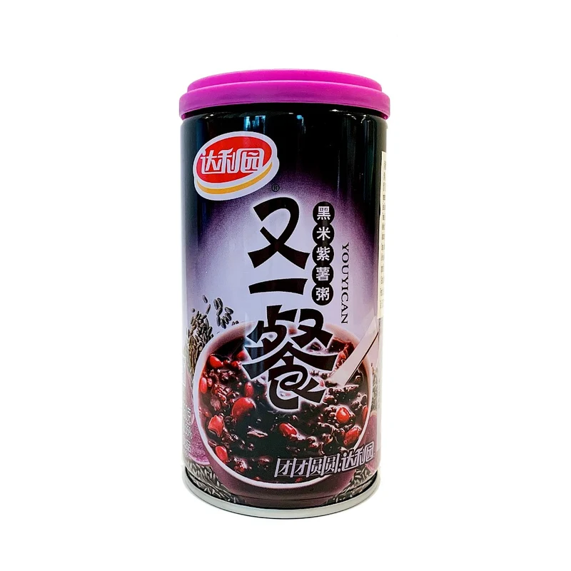 [Self-operated] China Dali Garden Black Rice, Purple Sweet Potato and Eight-treasure Porridge 360g/can, quick breakfast, easy to absorb nutrients