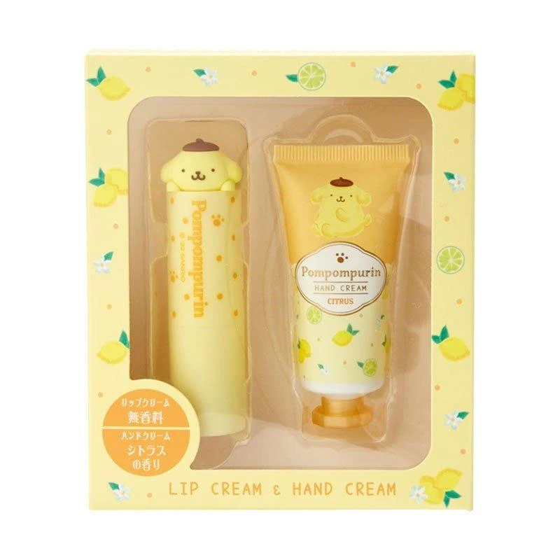[Self-operated] Japanese Sanrio lipstick + hand cream set box pudding dog citrus scent portable practical set box