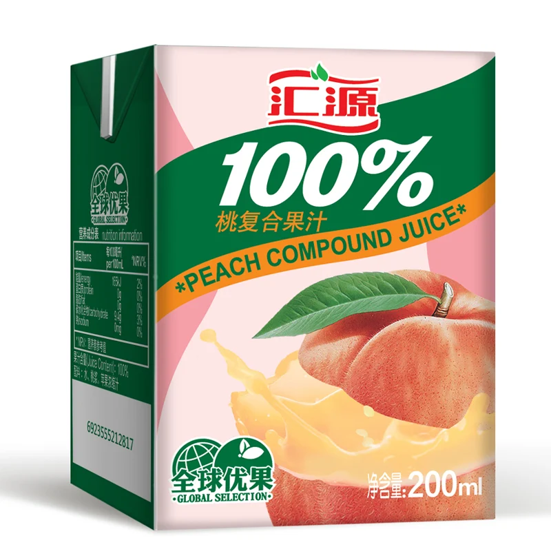 [Self-operated] China Huiyuan 100% Peach Juice 200ml Concentrated Juice Vitamin Drink