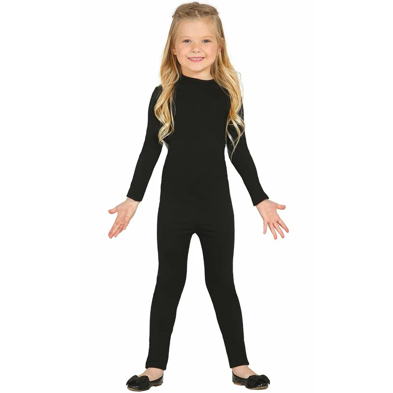 Ganzkörper Body Basic schwarz für Kinder