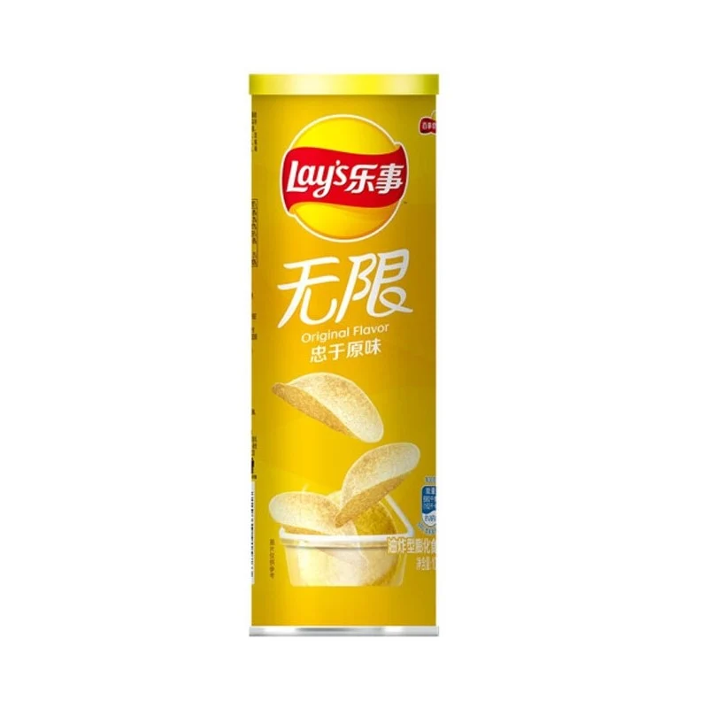 [Self-operated] China Pepsi LAY'S Potato Chips Original Flavor 90g/can