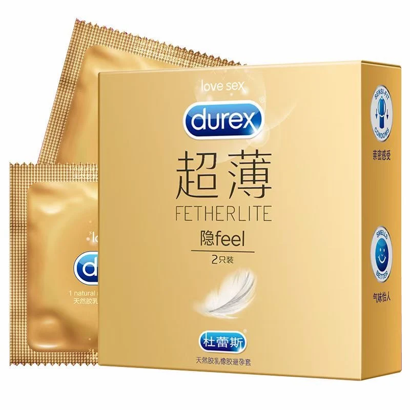 [Self-operated] China Durex Hidden Feel Ultra-Thin Condoms 2 Pack Ultra-Thin Smooth Long-lasting Leak-proof Condoms