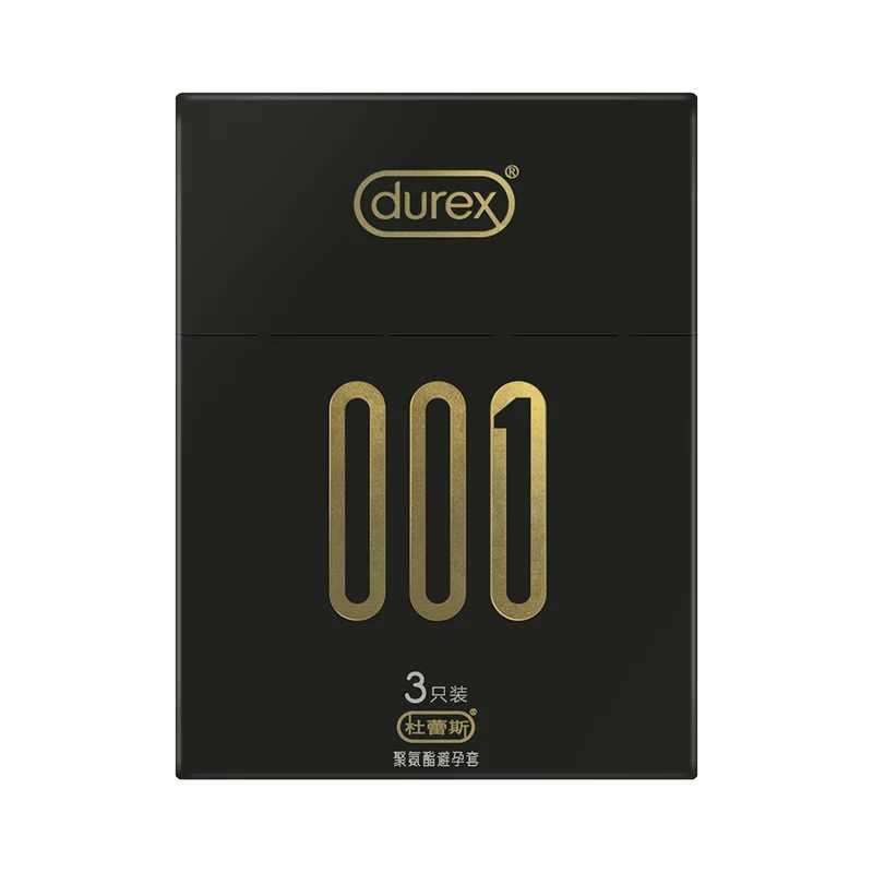 [Self-operated] China Durex 001 ultra-thin condoms 3-pack ultra-thin smooth long-lasting leak-proof condoms