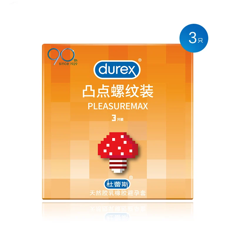 [Self-operated] China Durex Dot Thread Condoms 3 Pack Long-lasting Leak-proof Condoms