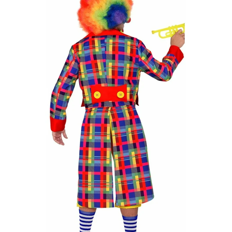 Mehrfarbiger Clown-Frack für Herren