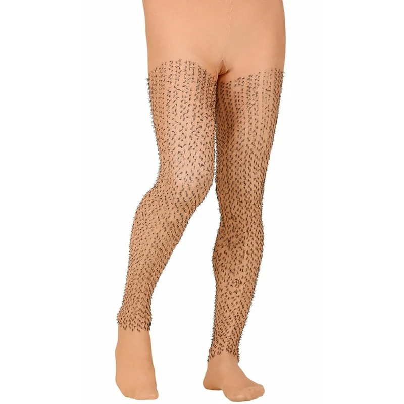 Strumpfhose mit behaarten Beinen für Herren