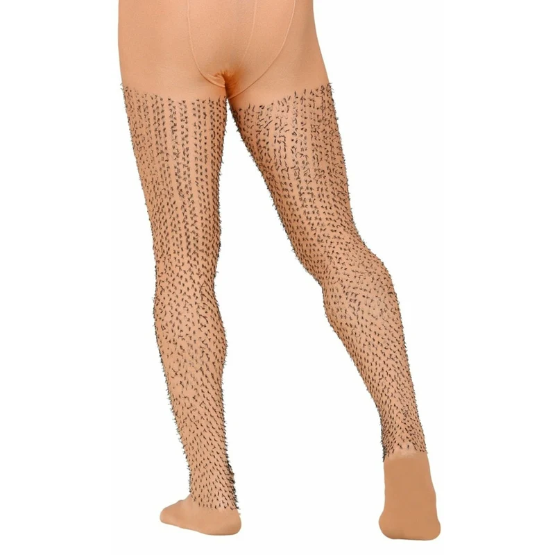Strumpfhose mit behaarten Beinen für Herren
