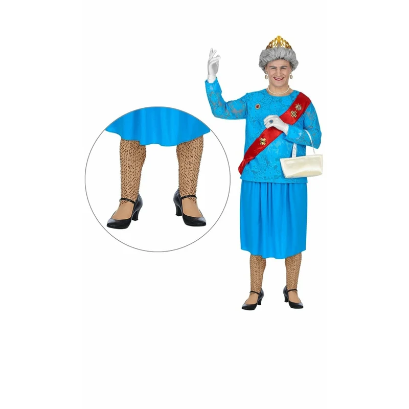 Strumpfhose mit behaarten Beinen für Herren